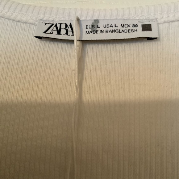 Zara white Ribbed Tback Tank Maxi Dress NWT - Picture 5 of 10